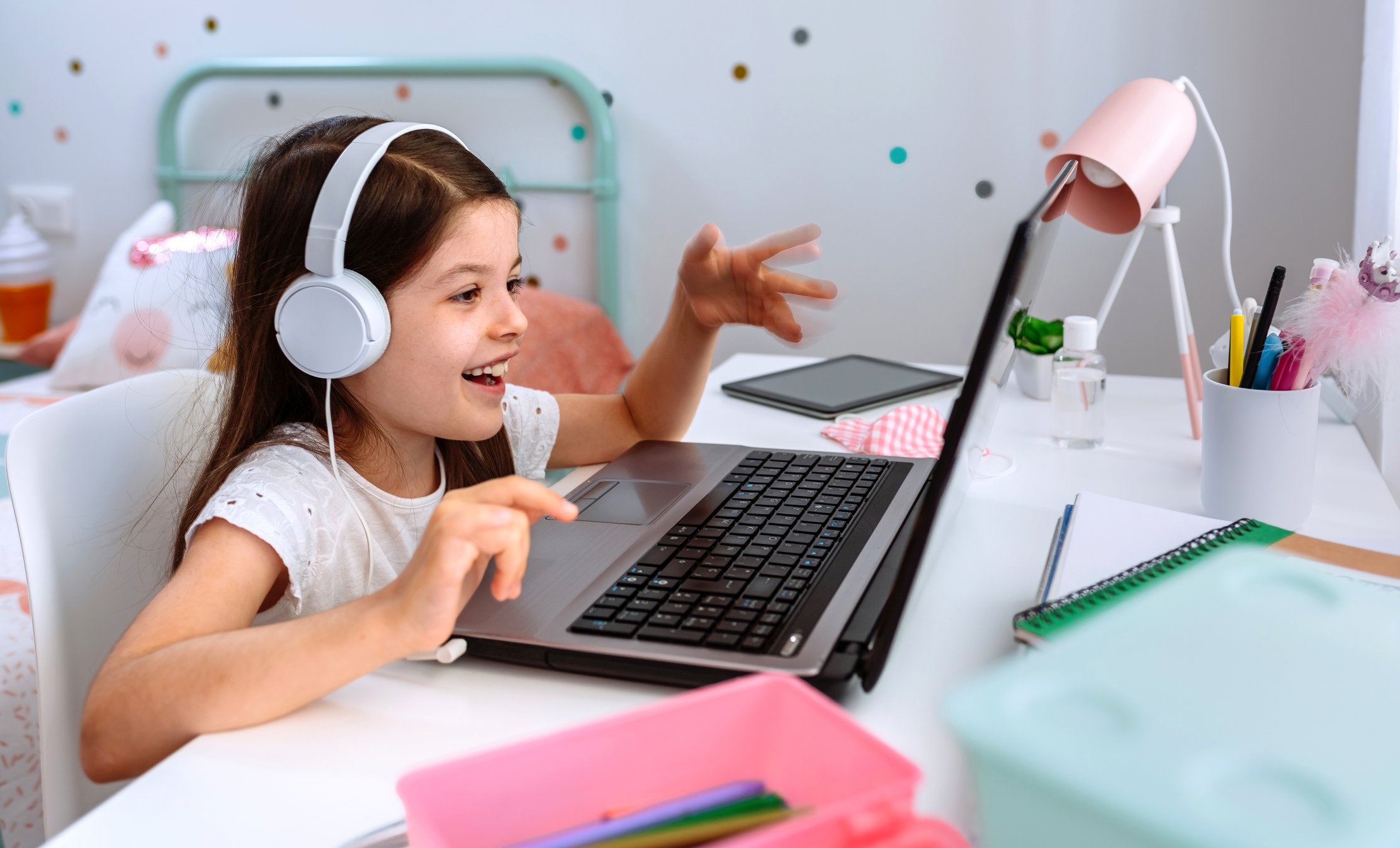 Kid Using Laptop