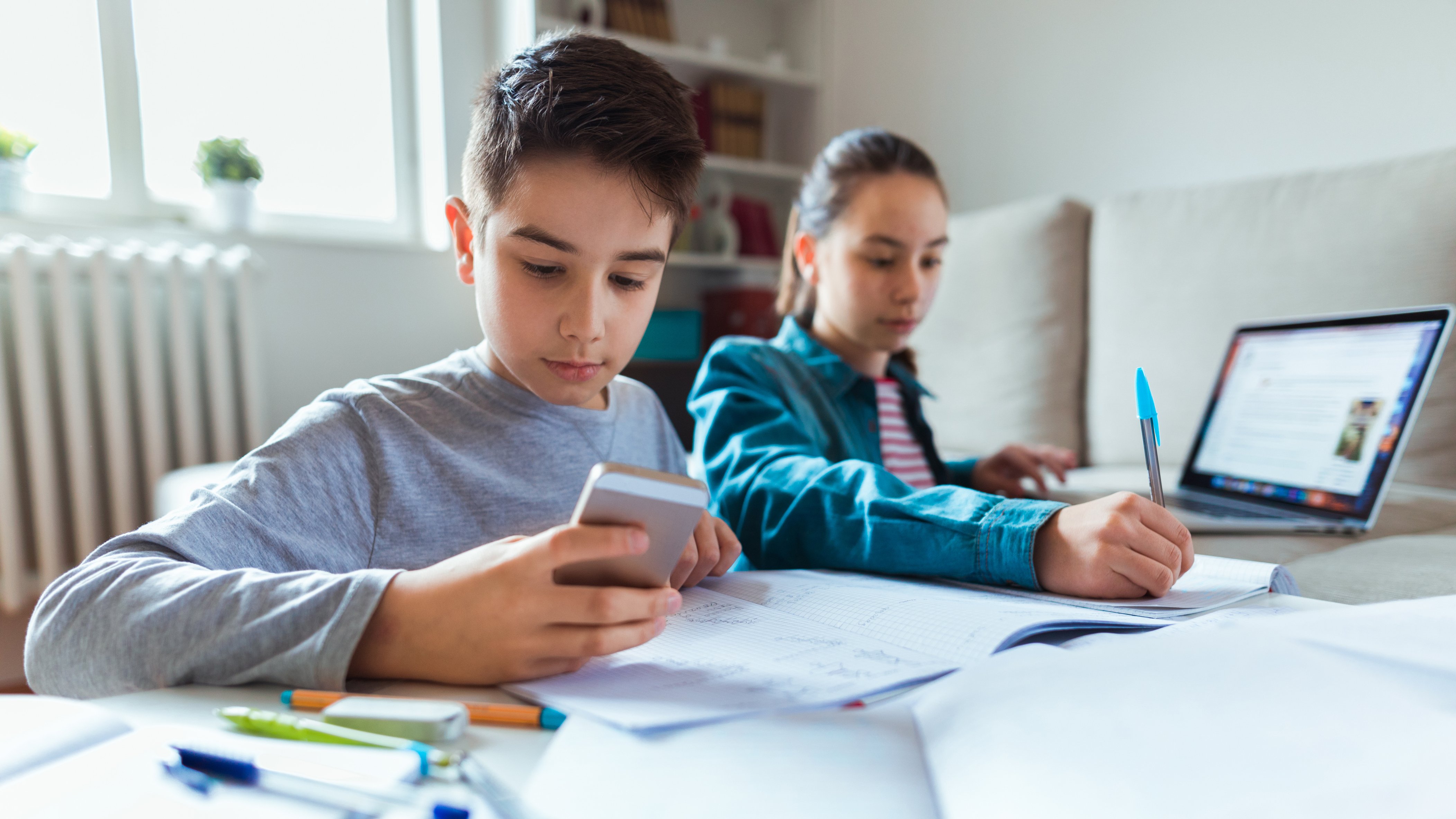 Kids Doing Homework